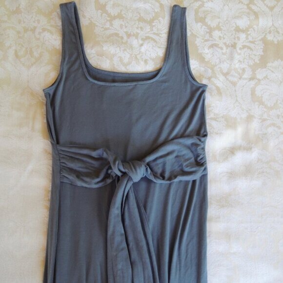 Modern Citizen Slate Gray Kelis Tie Waist Maxi Dress M - Picture 8 of 12